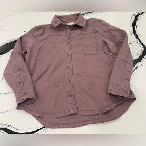 Bagatelle Collection Utility Overshirt Women’s Size Medium Dusty Lilac